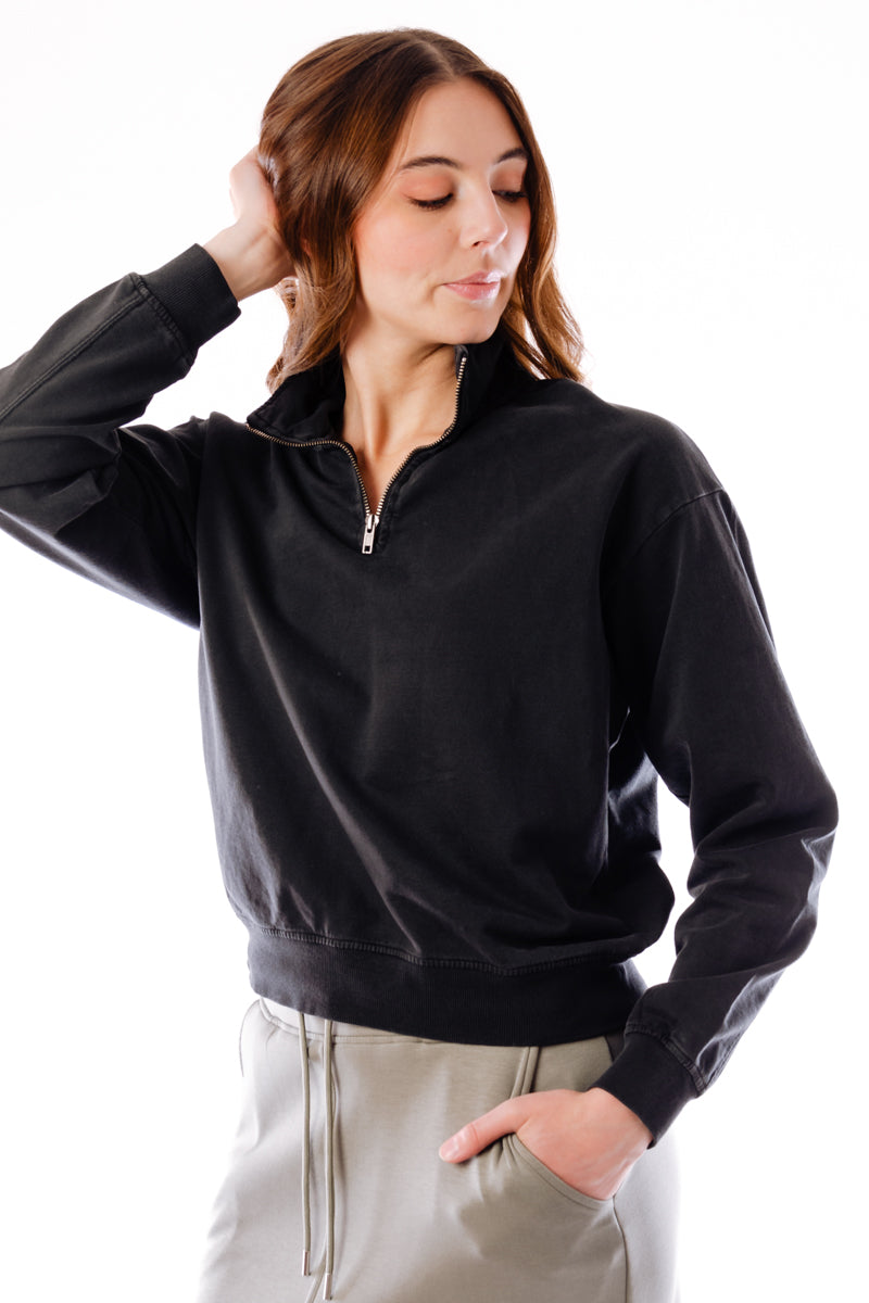 Apres 1/4 Zip - BLK