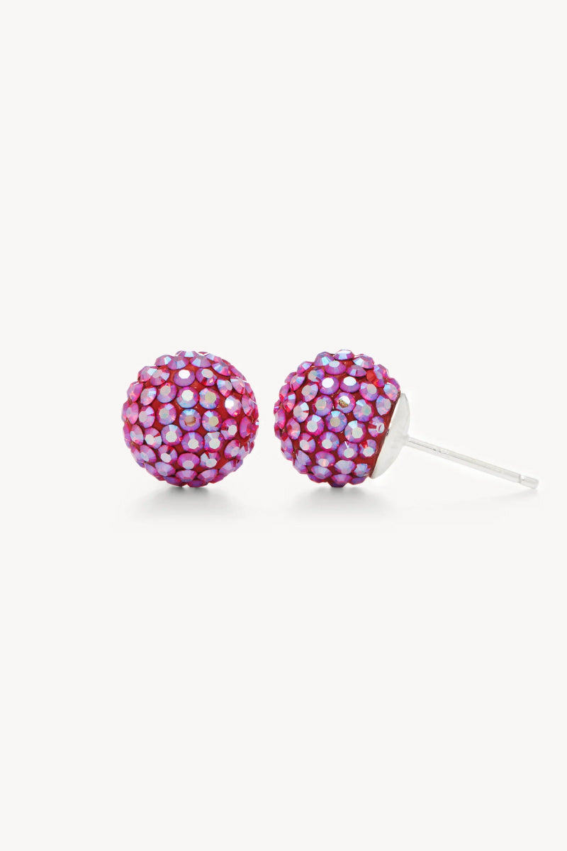 10mm Sparkle Ball Earrings - Cyber Sparkle - CYB