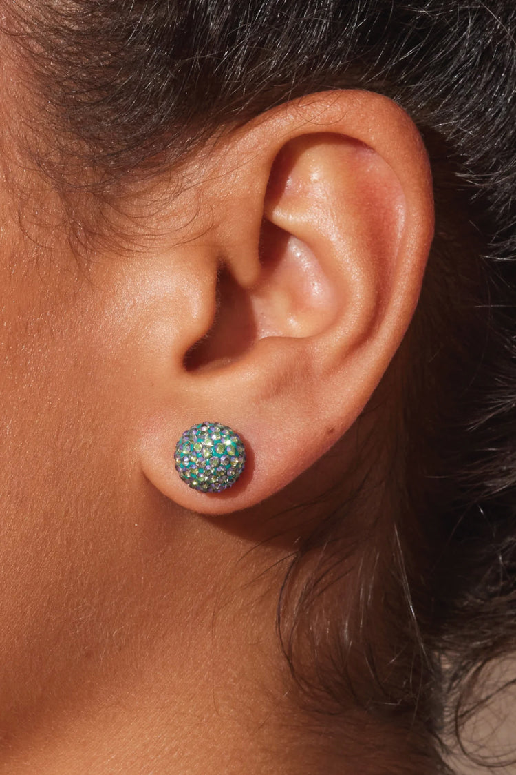 10mm Sparkle Ball Earrings - Mermaid Scales - MRD