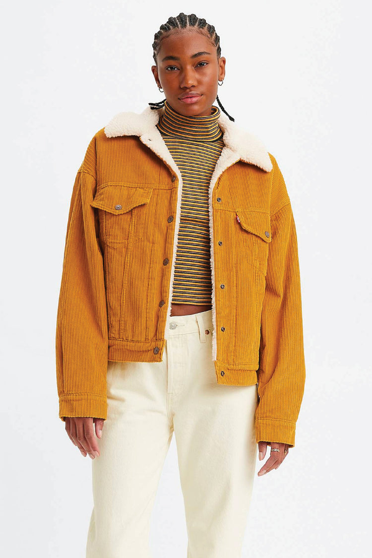 '90s Sherpa Trucker Jacket - TEA