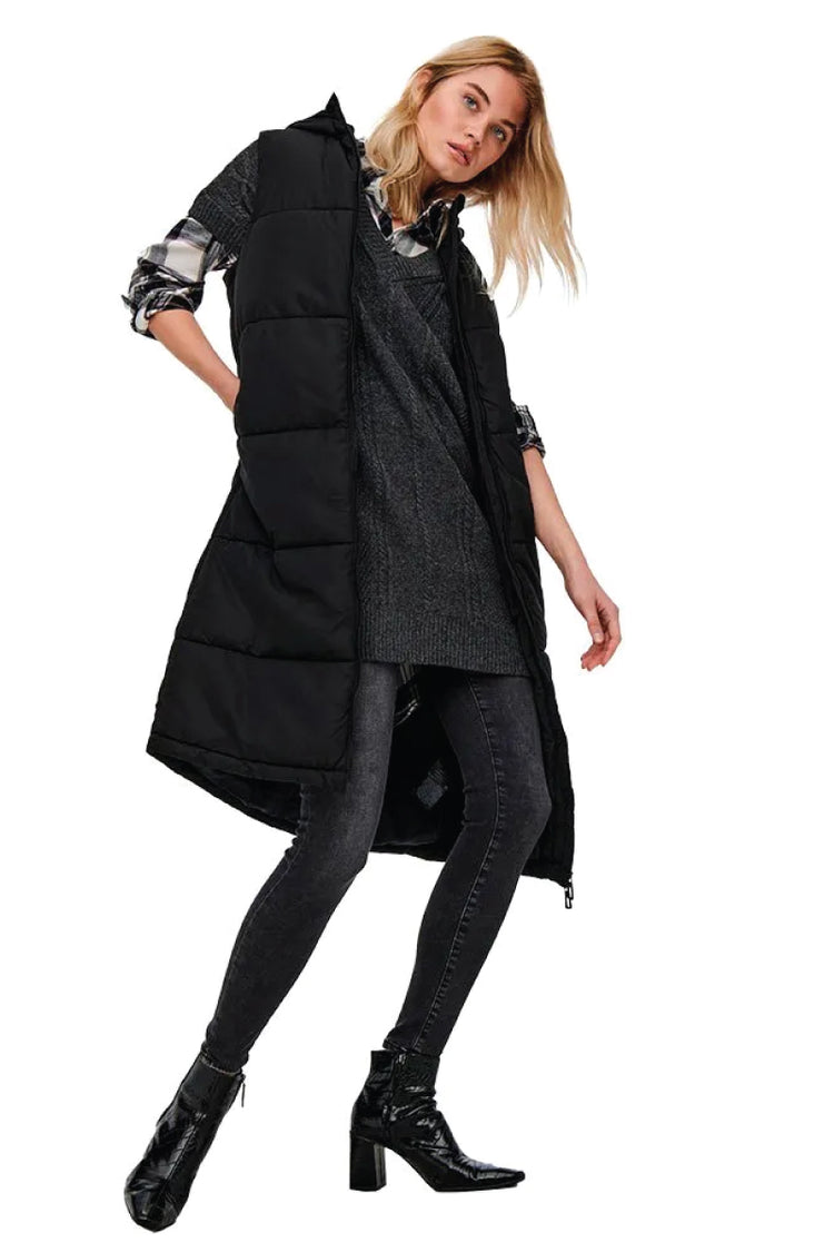 Alina Puffer Vest - BLK