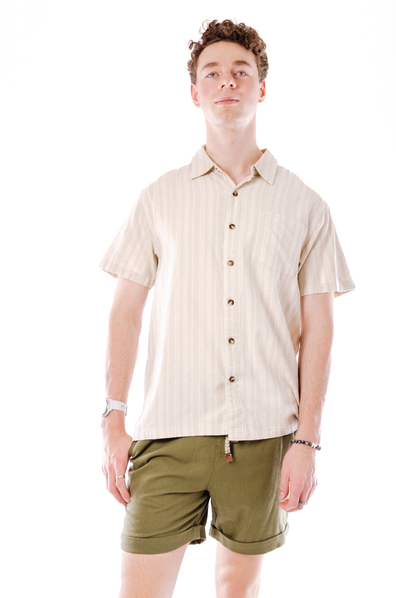 Apollo Linen Short Sleeve - TAN