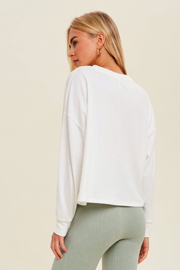 Aria Relaxed Long Sleeve - WHT