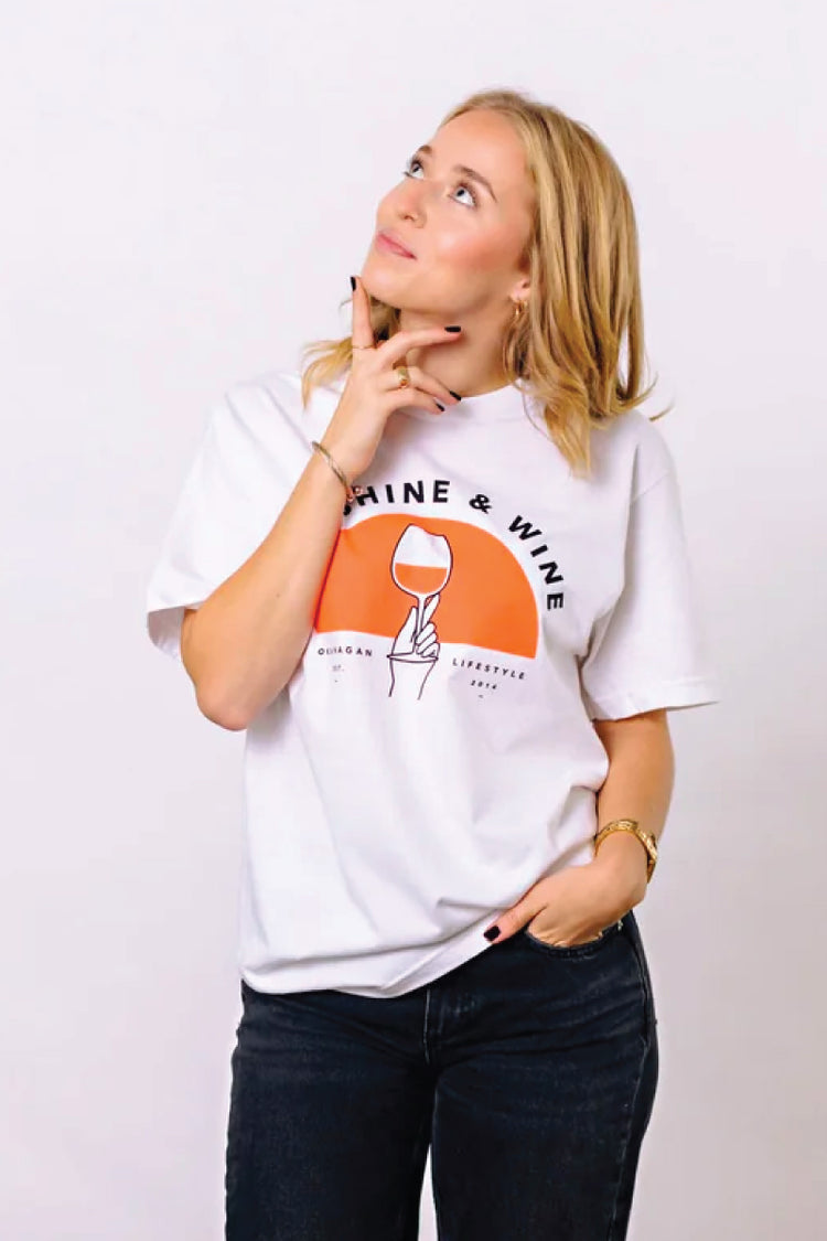 Unisex Artist Series Sunshine & Wine Tee - WHT