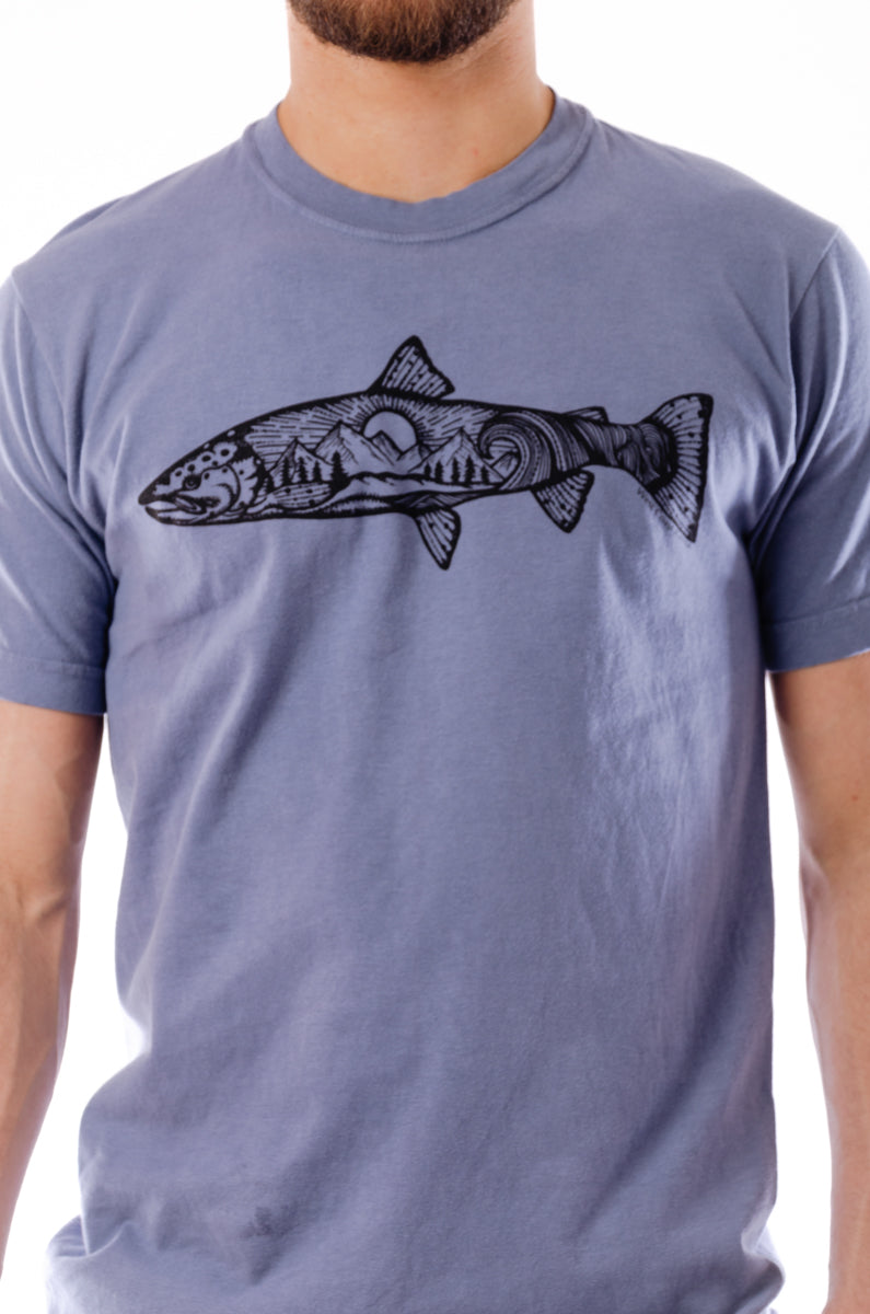 Atlantic Salmon Tee - BLU