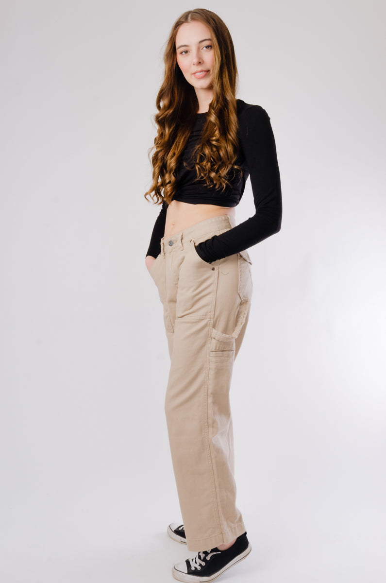 Baggy Low Rise Carpenter Pants - SND