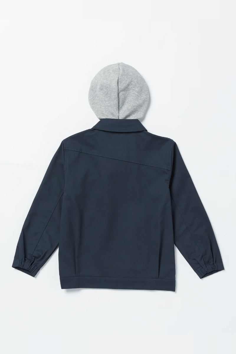 Big Boys Korman Hood Jacket - NVY