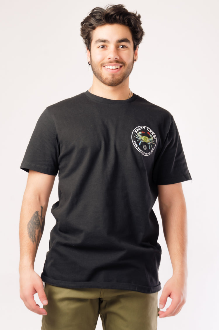 Blue Crabber Tee - BLK