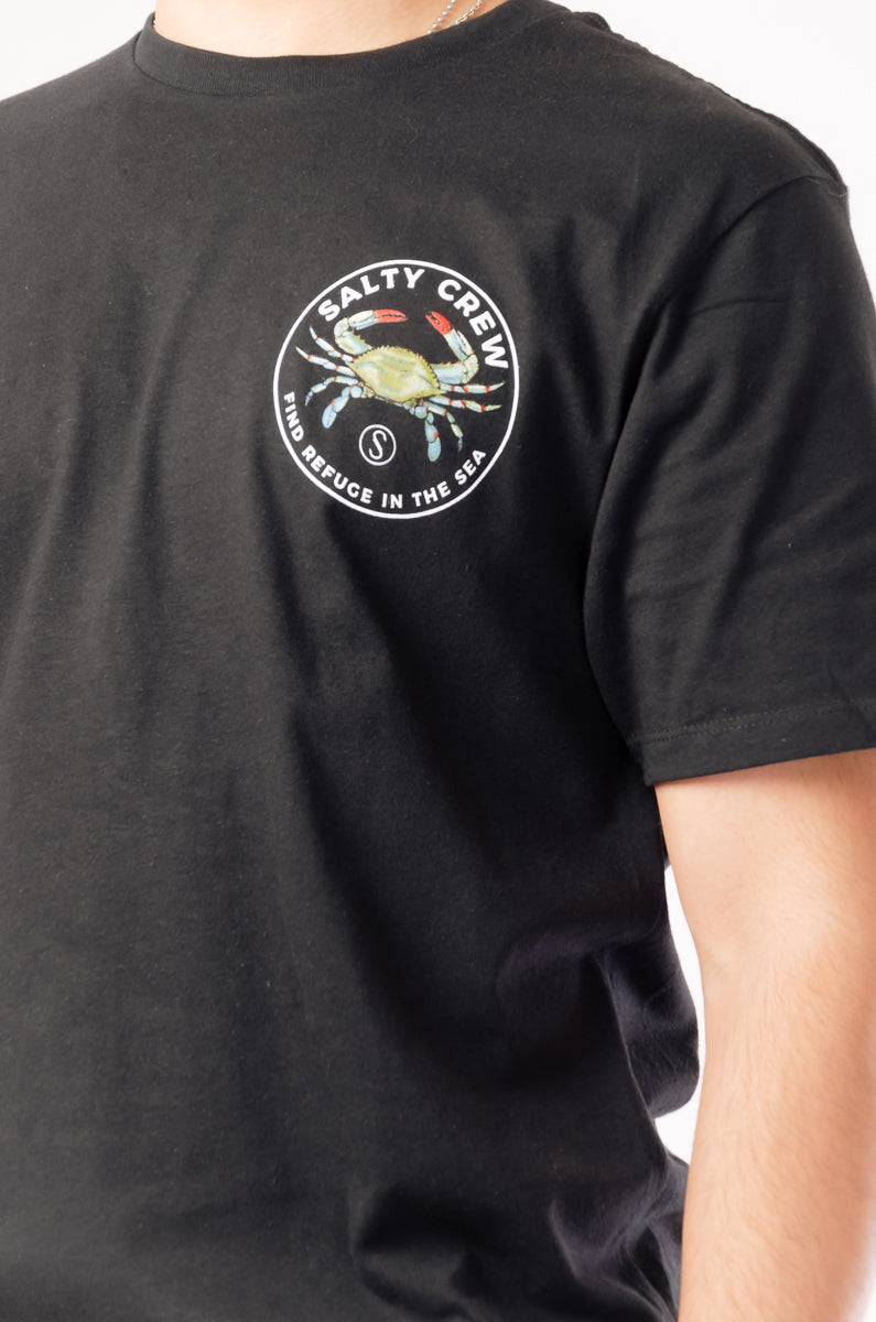 Blue Crabber Tee - BLK