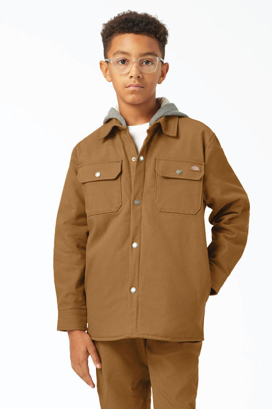 Boys Duck Shirt Jacket - BRN