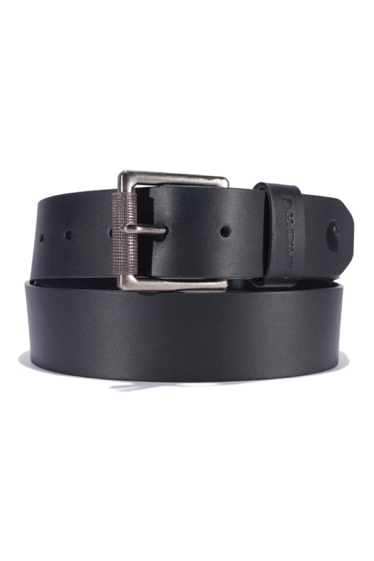 Bridle Leather Roller Buckle Belt - BLK