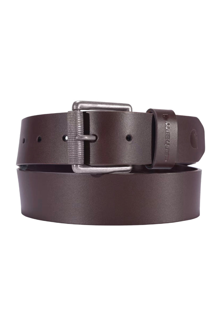 Bridle Leather Roller Buckle Belt - BRN