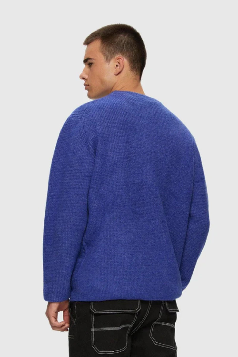 Brushed Knit Crew - BLU