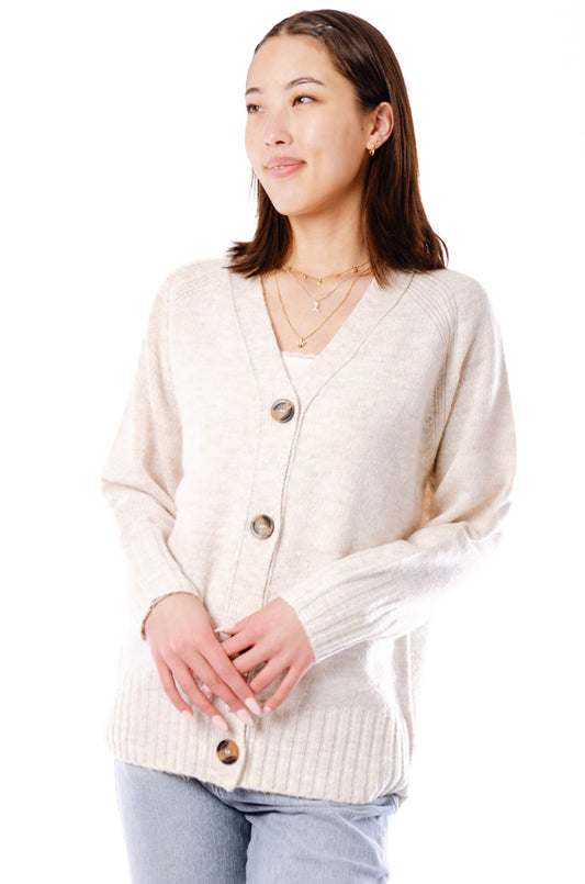 Jolly Button Cardigan - NAT