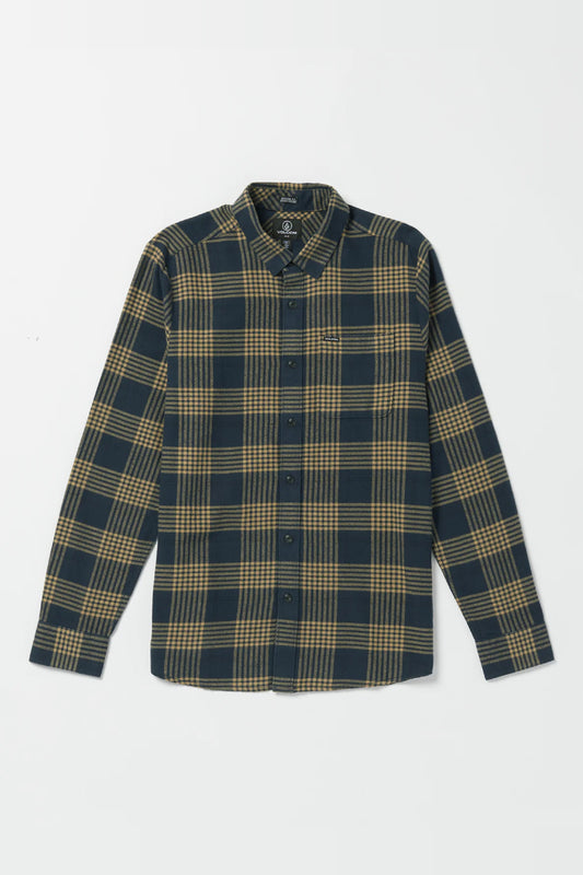 Caden Plaid Button Up - NVY