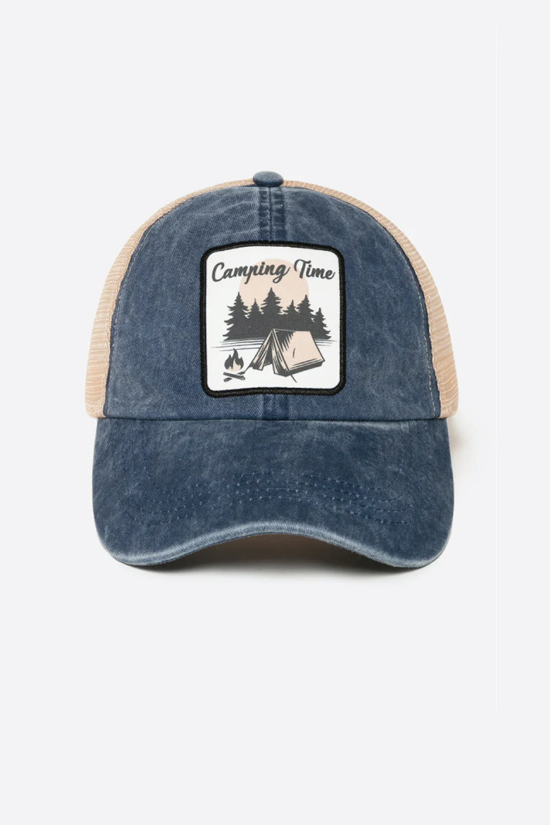 Camping Time Trucker Hat - NVY