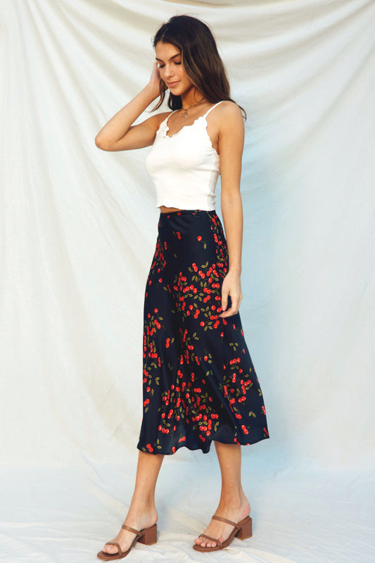 Cherries Maxi Skirt - CHY