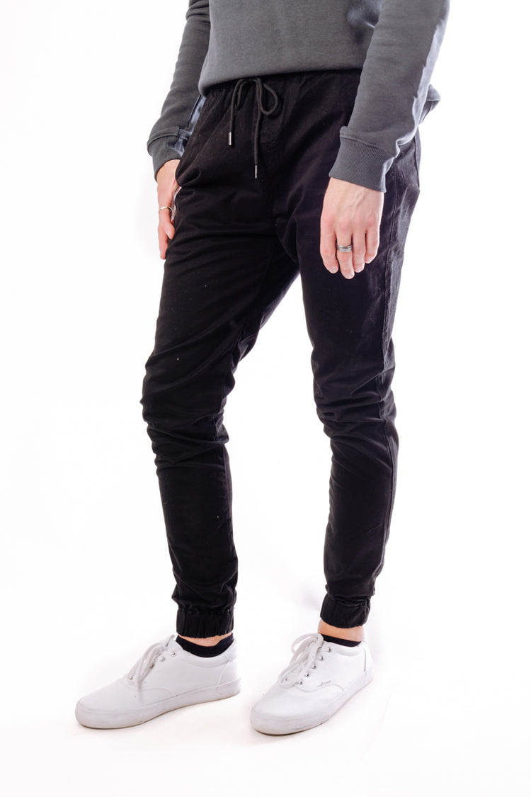 Chino Midweight Joggers - BLK