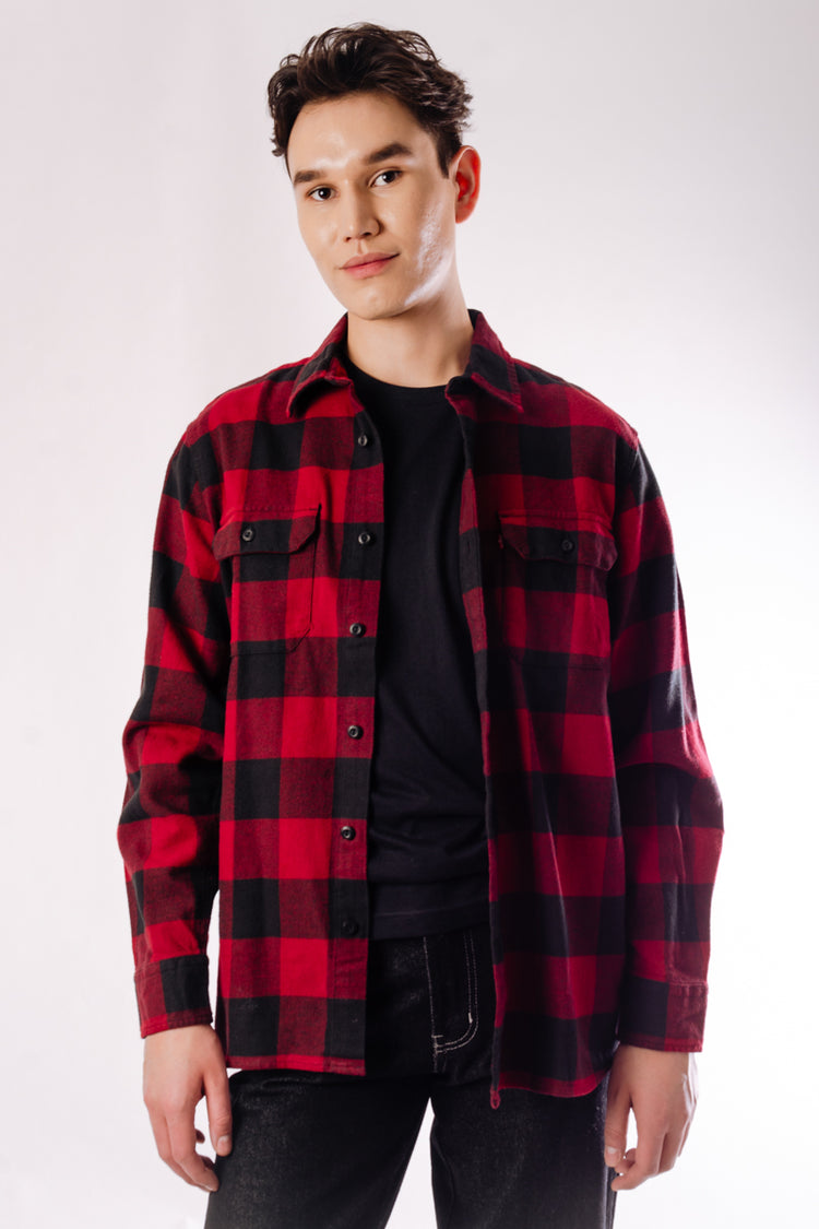 Classic Worker Shirt - RED