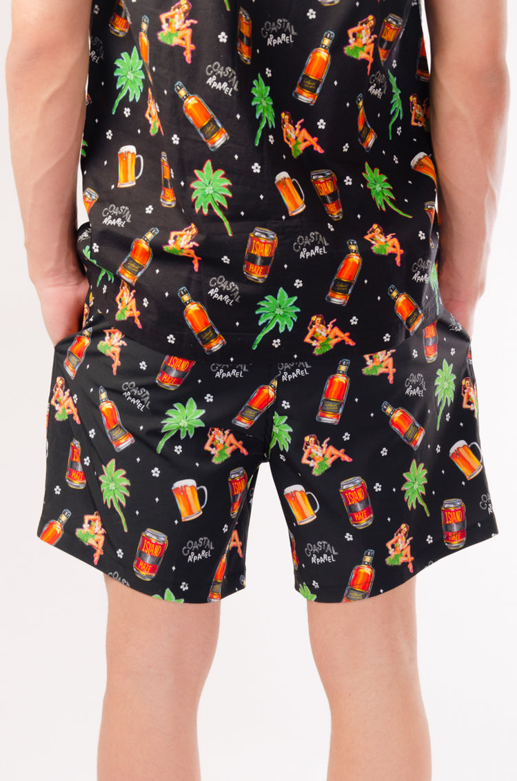 Coca Party Swim Shorts - BLK