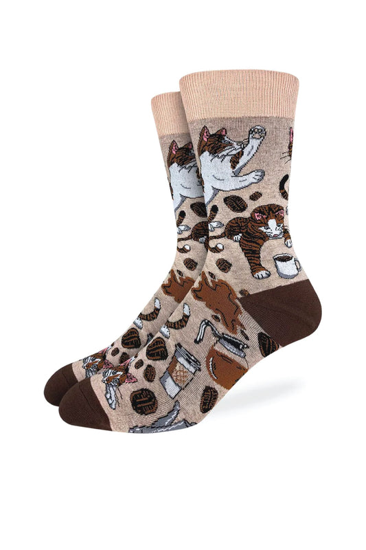 Coffee Cats Sock - MUL