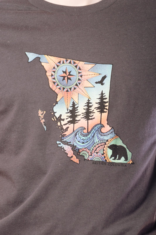 Colourful BC Map Tee - DGR