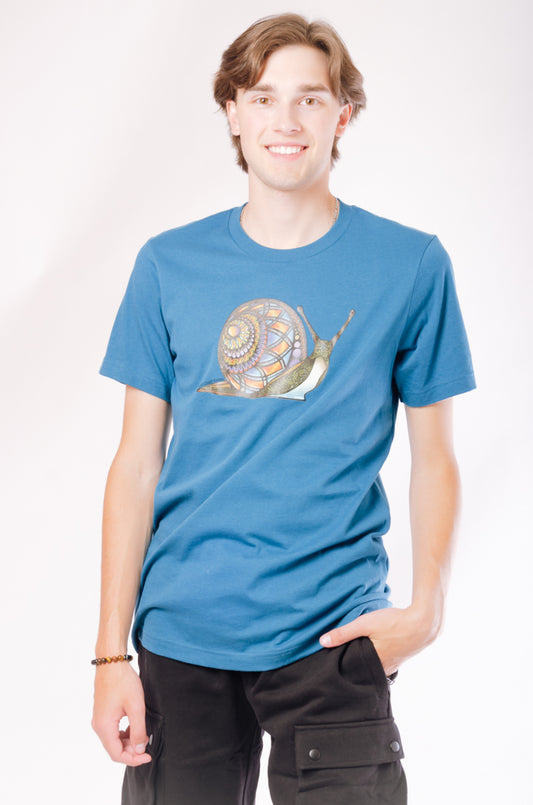 Colourful Snail Tee - TEA