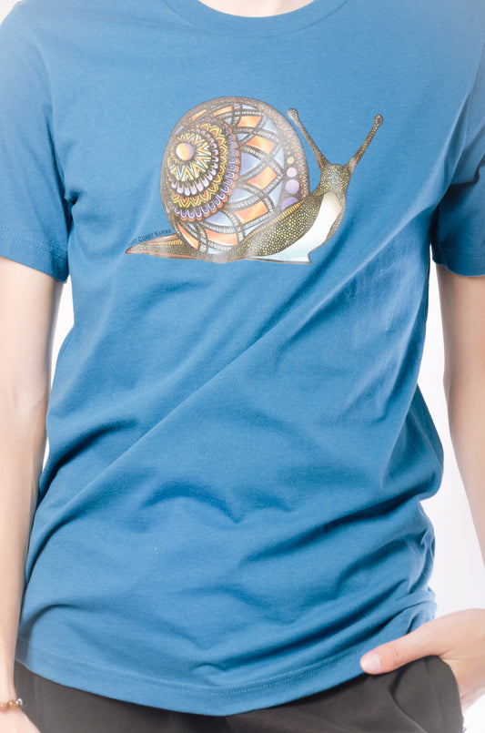 Colourful Snail Tee - TEA