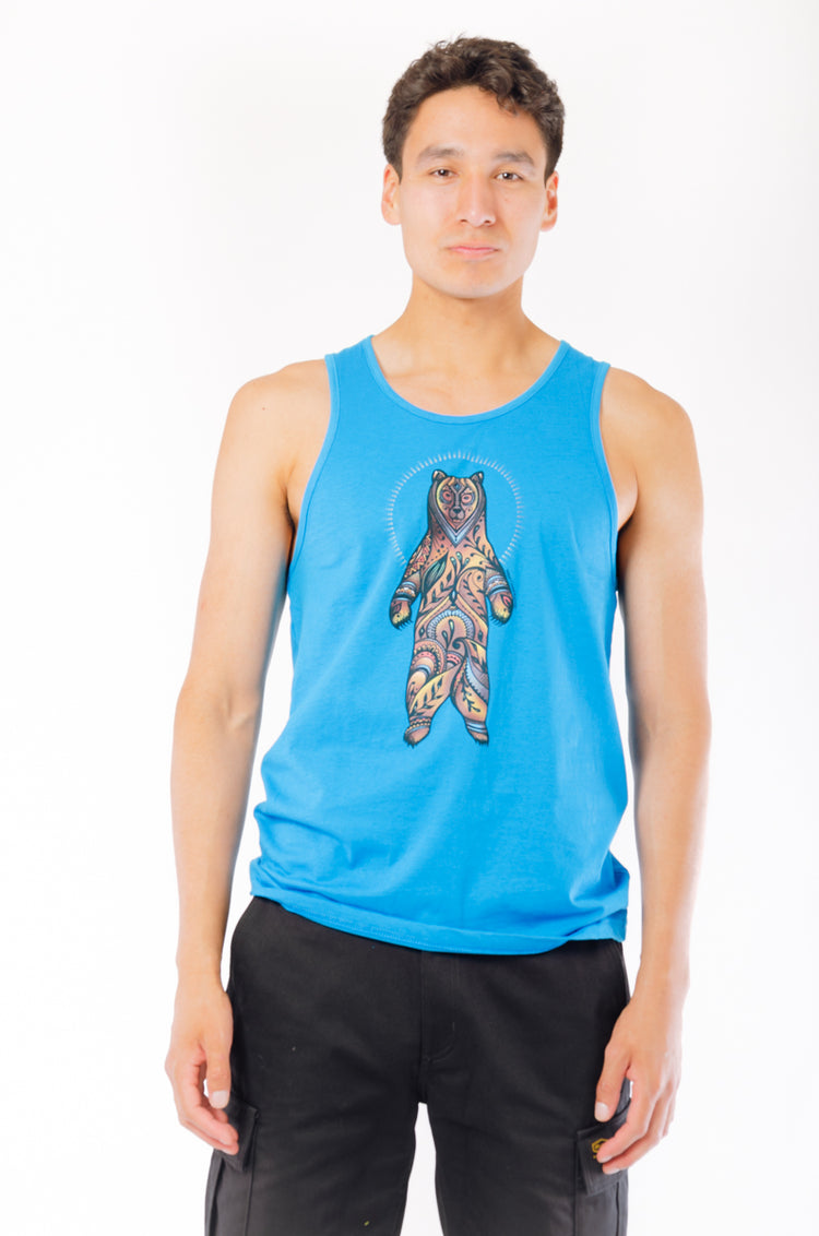 Colourful Standing Bear Tank - TUR