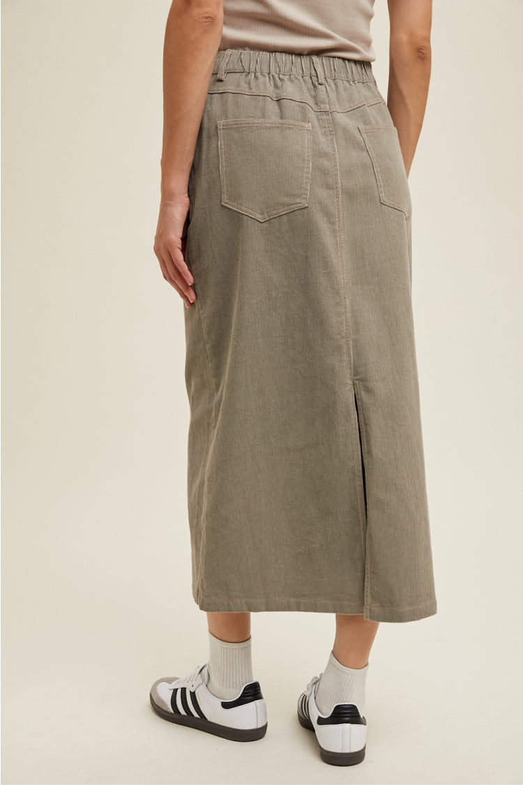 Cord Maxi Skirt - STN