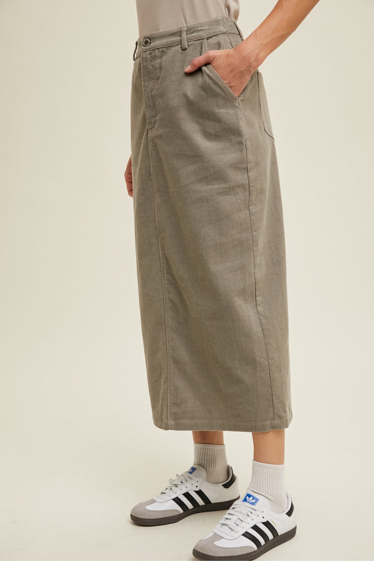 Cord Maxi Skirt - STN