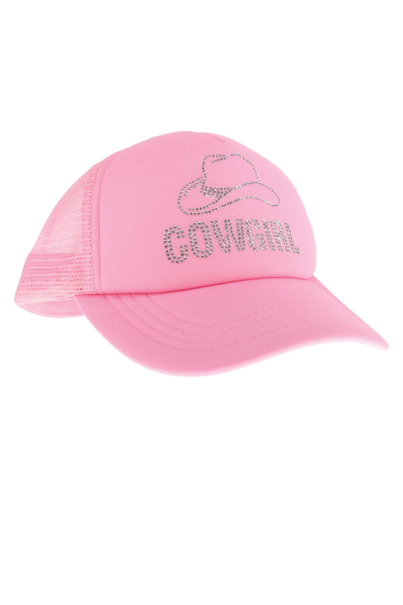 Cowgirl Rhinestone Trucker - HOT