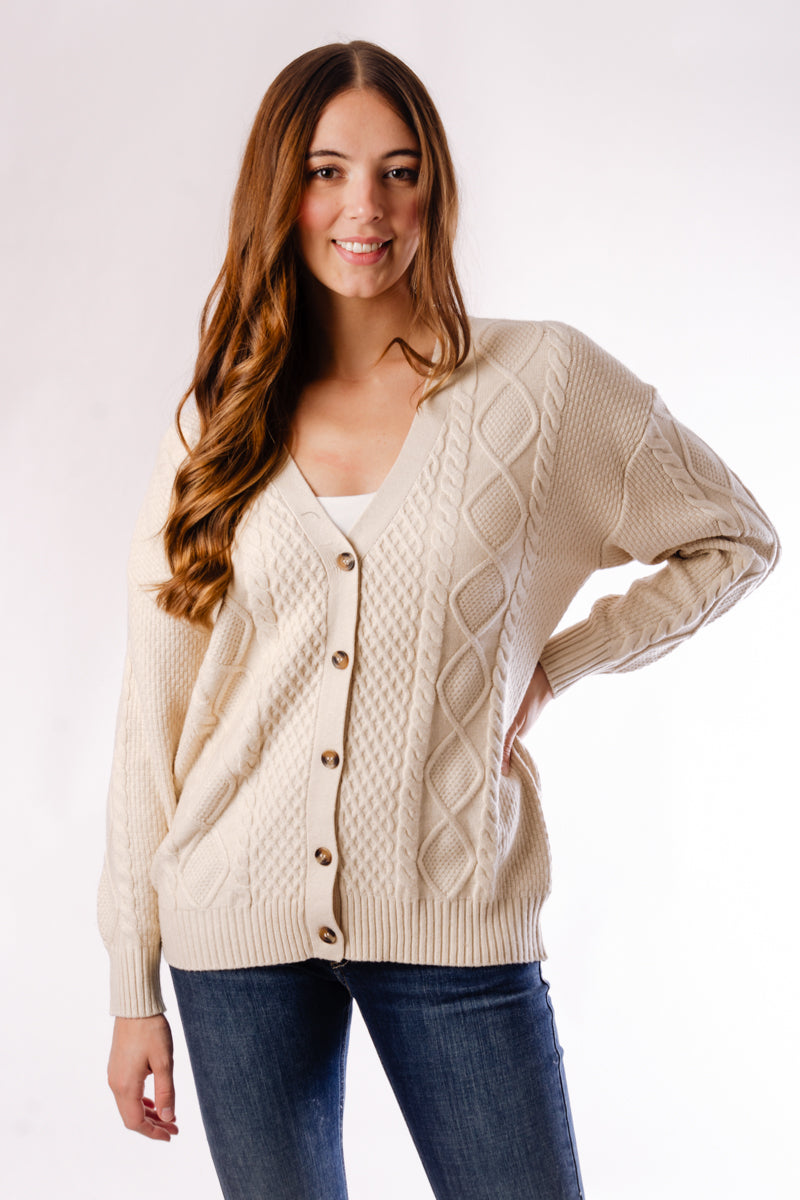 Diamond Knit Cardi - BCH