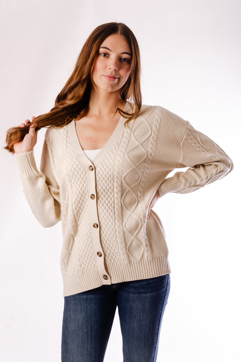 Diamond Knit Cardi - BCH