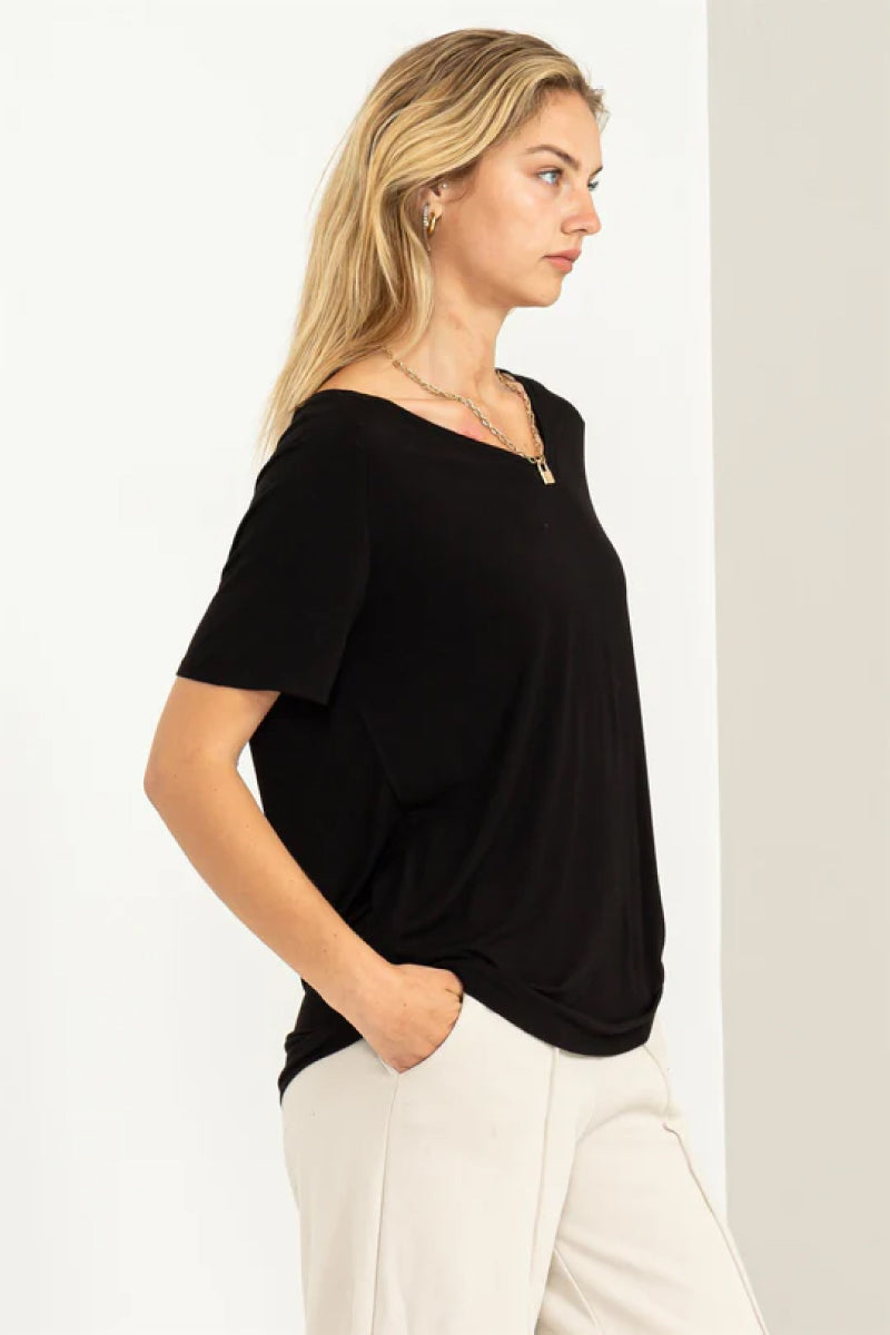 Drapey Tee - BLK