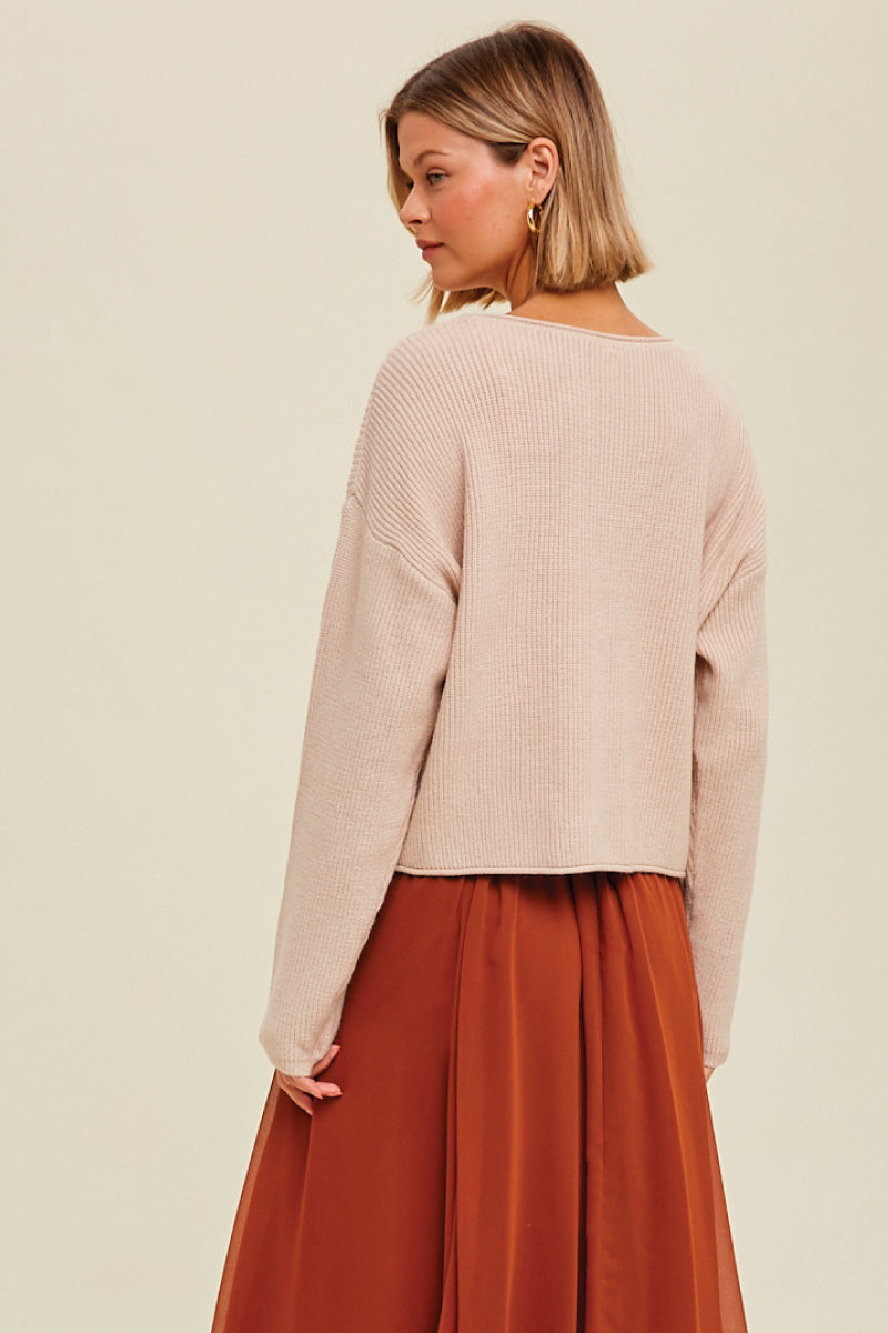 Drop Shoulder Sweater - MNK