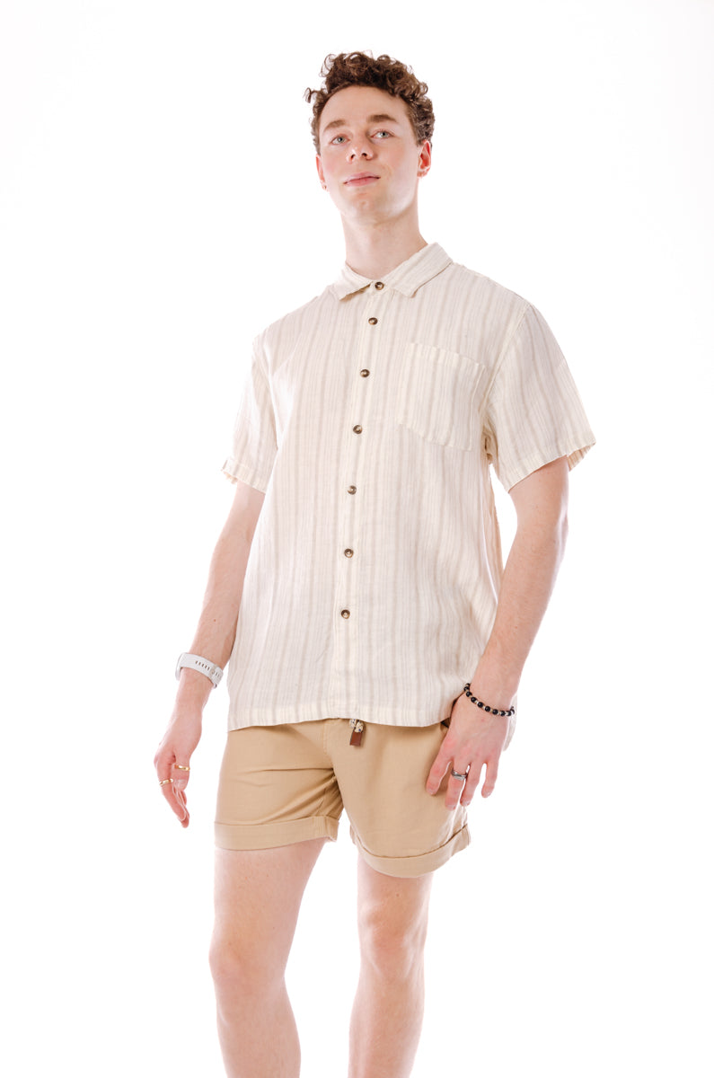 Electryone Linen Short Sleeve - TAN