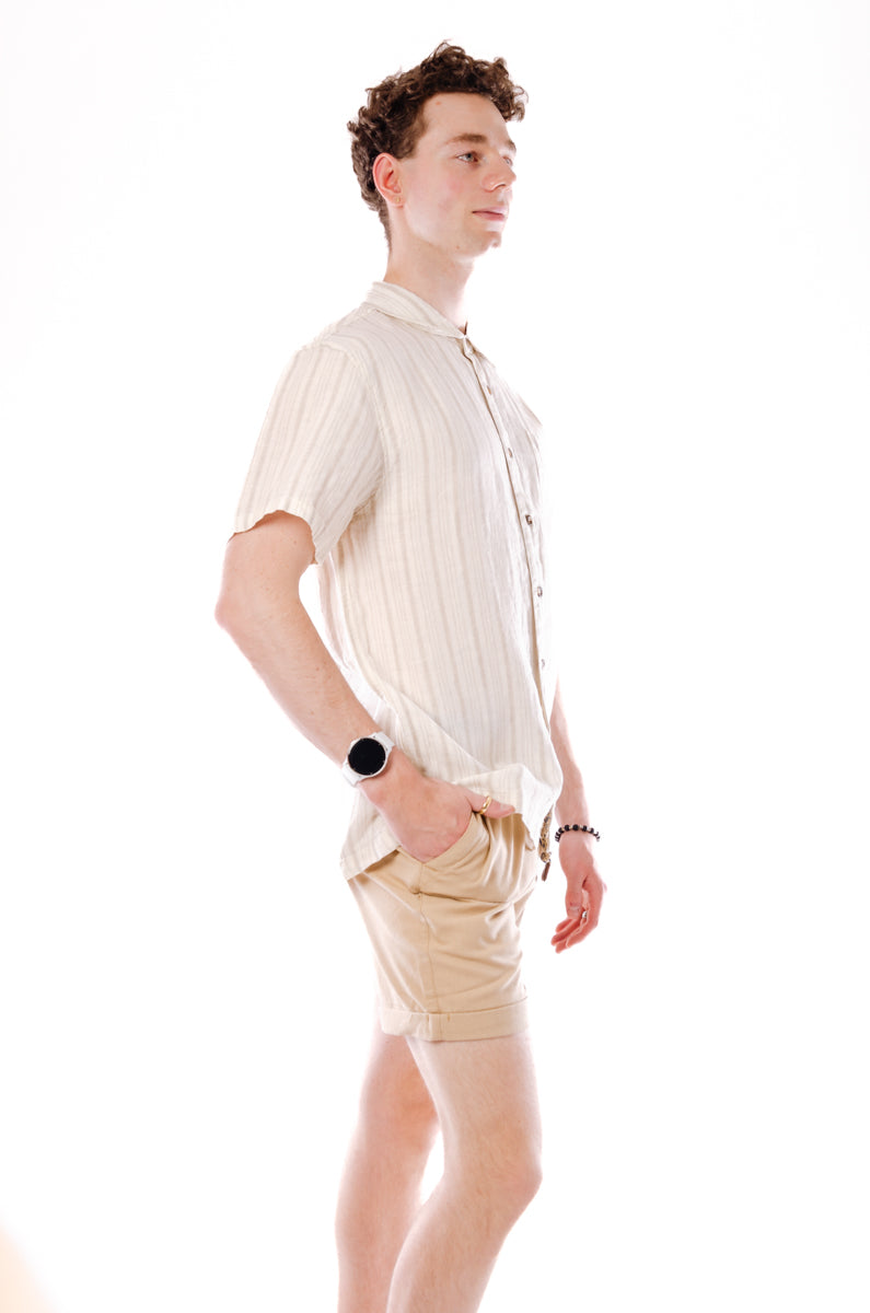 Electryone Linen Short Sleeve - TAN