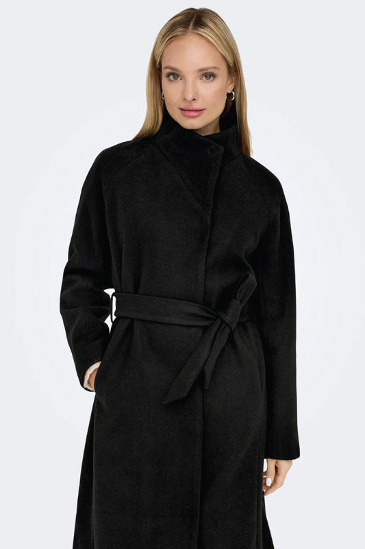 Emma Trench Coat - BLK