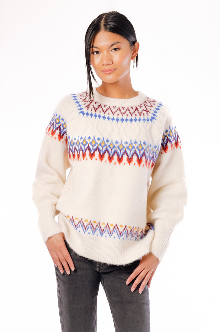 Fair Isle Sweater - CRM