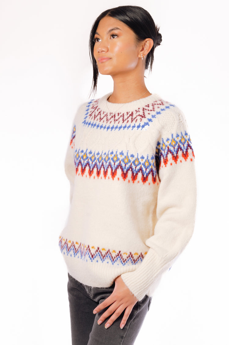 Fair Isle Sweater - CRM