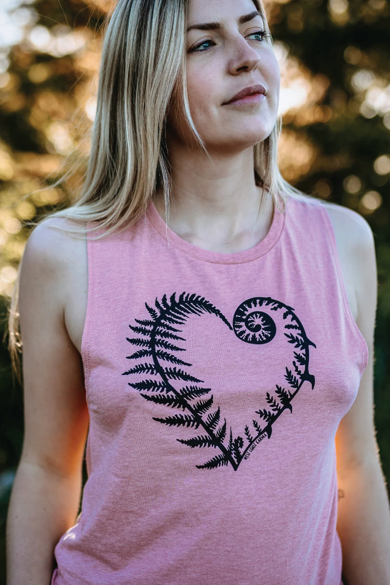 Fern Heart Muscle Tank - DPK