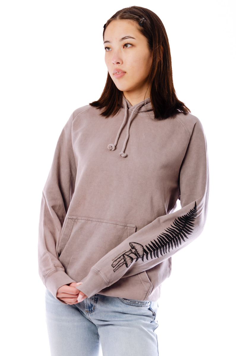 Unisex Fern Mushroom Sleeve Hoodie - ZIN