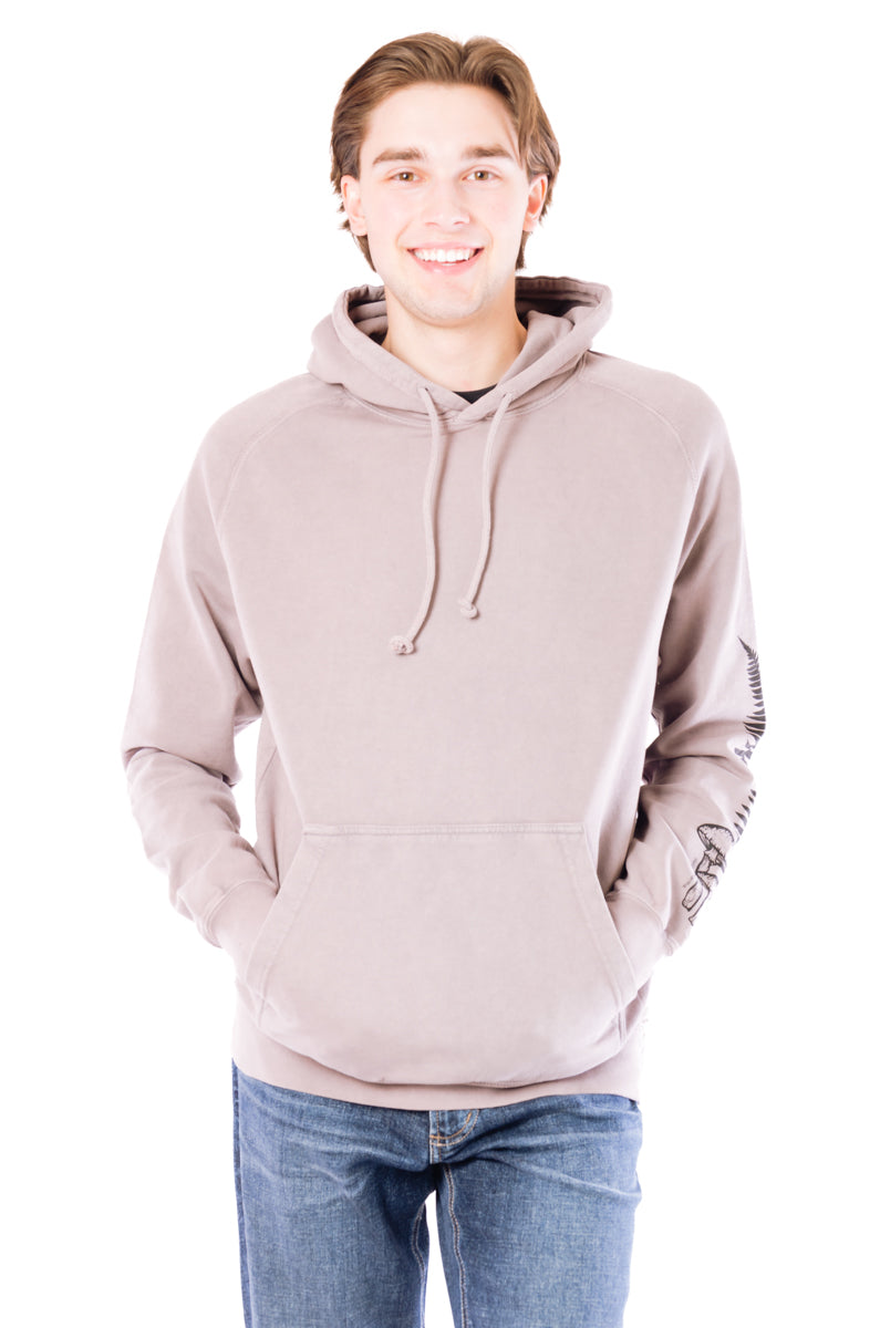 Unisex Fern Mushroom Sleeve Hoodie - ZIN