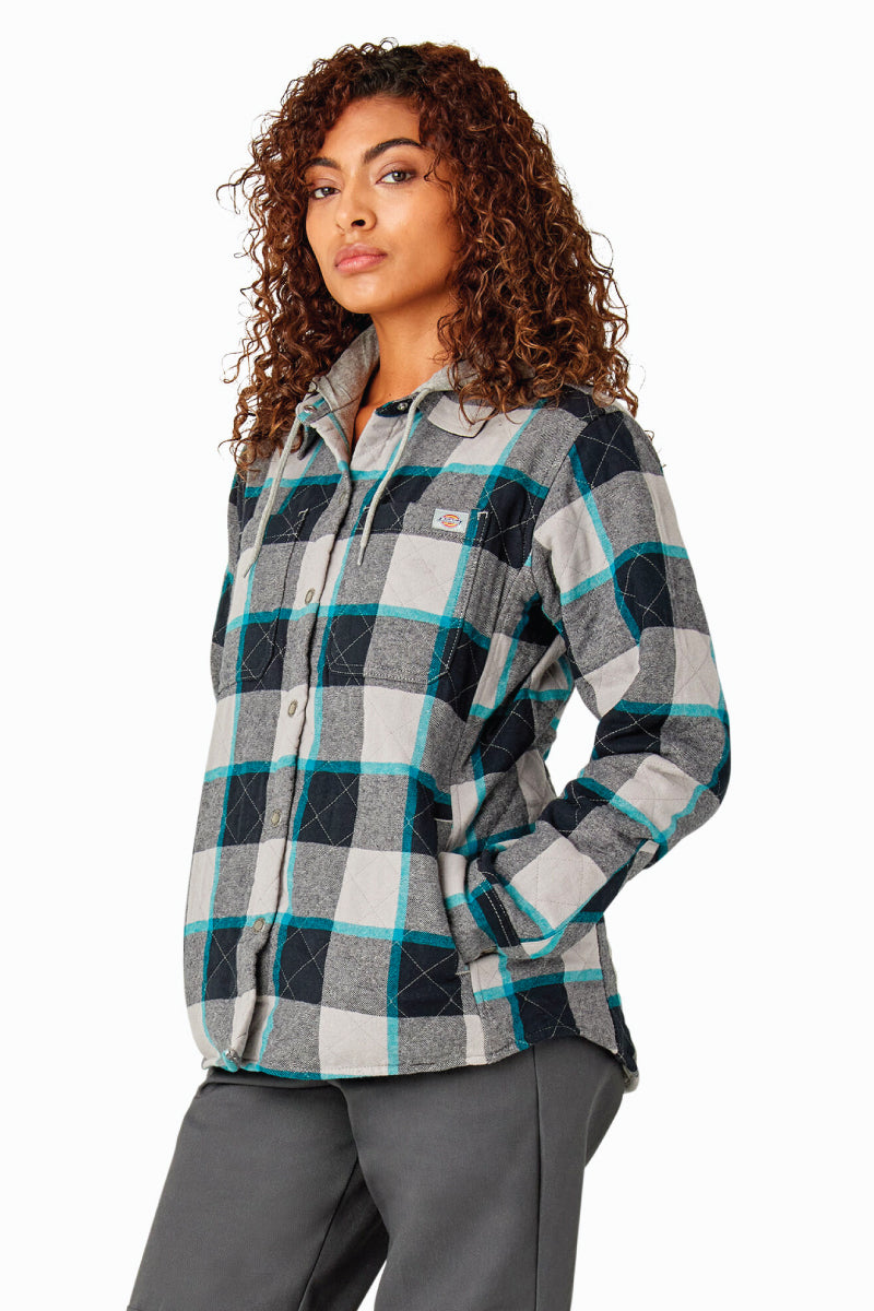 Flannel Hooded Shirt Jacket - ALL