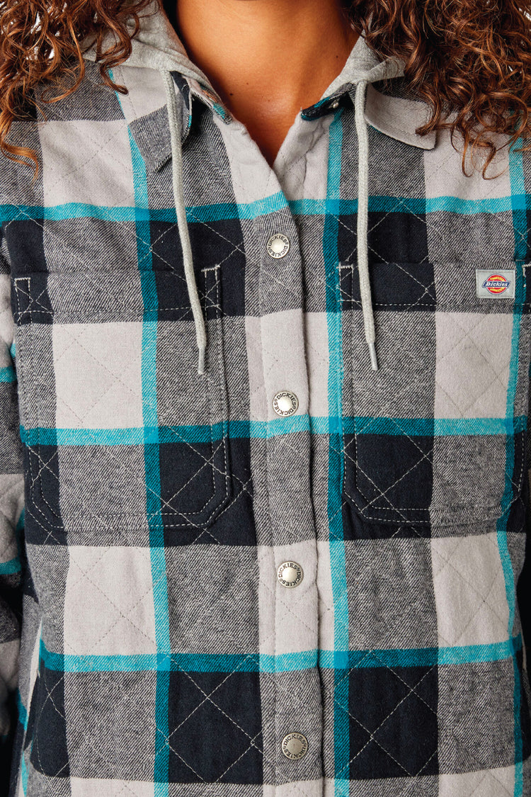 Flannel Hooded Shirt Jacket - ALL