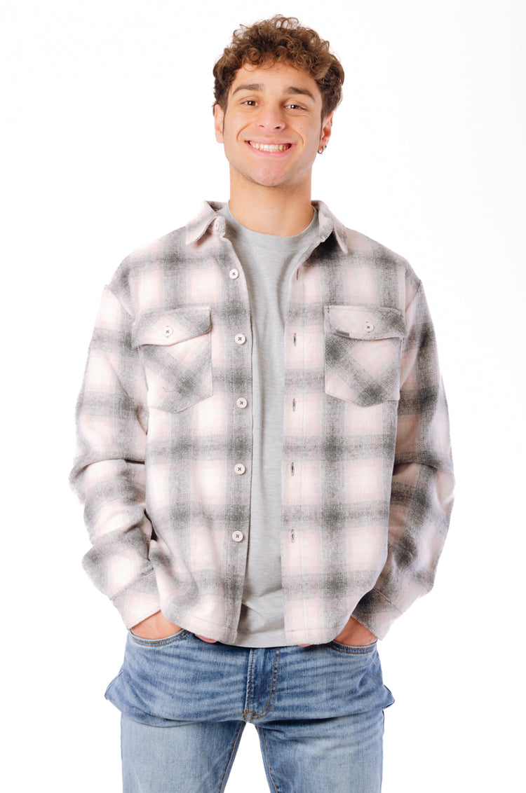 Flannel Overshirt - PNK