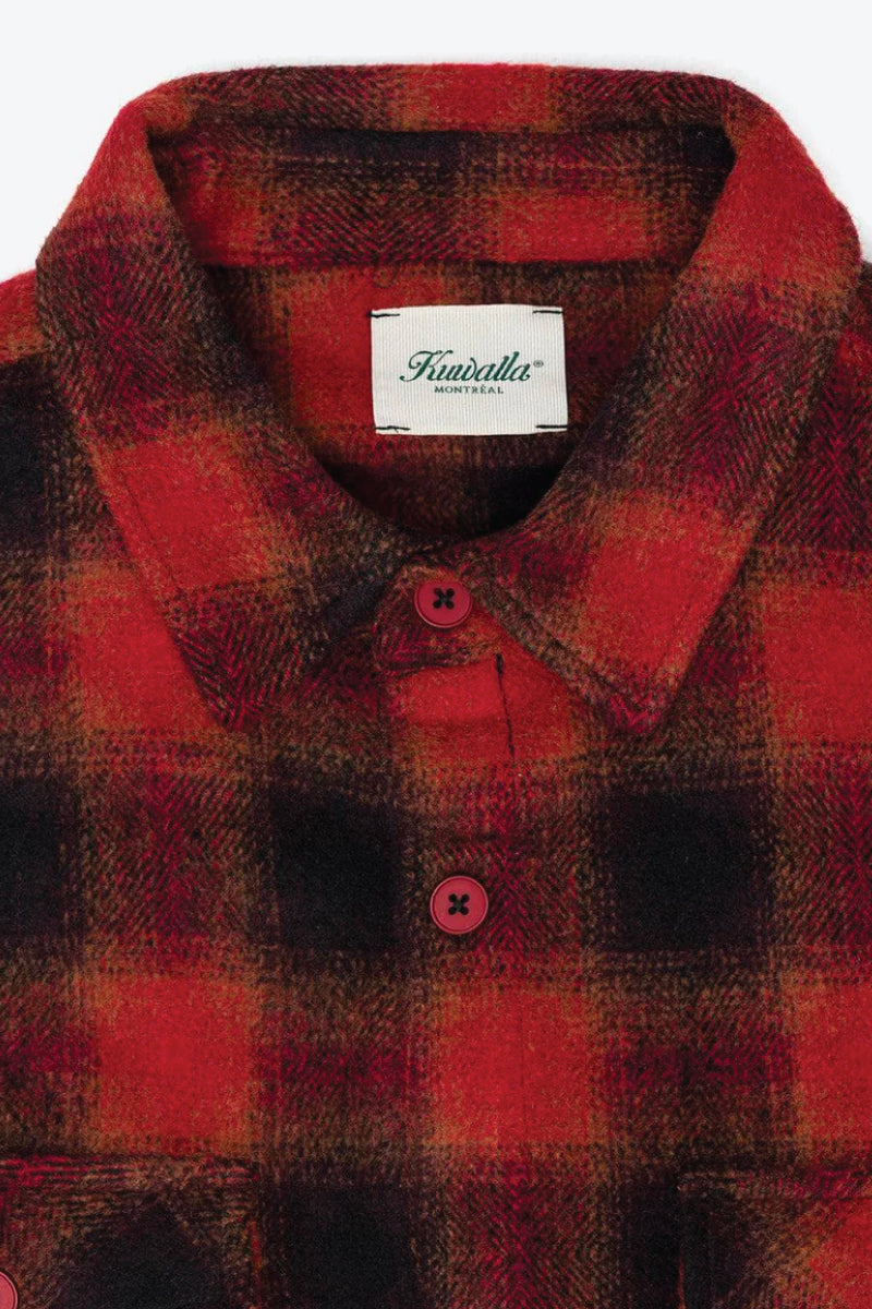 Flannel Overshirt - RED