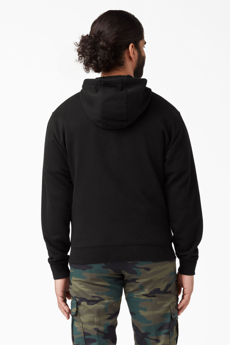 Fleece Full Zip Hoodie - BLK