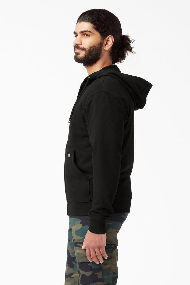 Fleece Full Zip Hoodie - BLK